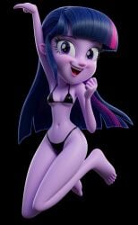 3d 3d_render ai_generated barefoot bikini bikini_bottom bikini_top black_bikini equestria_girls feet friendship_is_magic my_little_pony twilight_sparkle_(eg)