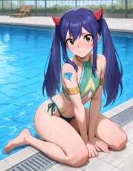 ai_generated fairy_tail pool wendy_marvell