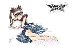 2010s 2016 babymetal feet laying_down laying_on_bed legs moa_kikuchi safe safe_for_work sexy_legs