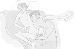 1boy 1cuntboy 2d 2d_(artwork) arcane arcane_jayce arcane_viktor arched_back bed big_hands bigger_male bigger_penetrating_smaller black_and_grey black_and_white breeding couple couple_(romantic) couple_love couple_sex cum_in_pussy cuntboy cuntboy/male cuntboy_on_male cuntboy_penetrated daddy_and_twink dialogue digital_media_(artwork) dripping_cum dripping_pussy dripping_wet english_text erotic feet finger fingering fingering_partner fingering_pussy fingers_in_pussy fingers_on_pussy greyscale hand_on_pussy holding jayce jayce_talis jayvik kissing kissing_while_penetrating league_of_legends legs_spread licking_nipples male masculine_male moaning moaning_in_pleasure moaning_loud mole_above_mouth muscular muscular_male naked naked_male nipples nude nude_male partially_clothed pussy pussy_focus pussy_peek riot_games romantic romantic_couple romantic_sex rubbing_pussy size_difference skinny_cuntboy smaller_cuntboy smaller_penetrated spread_legs sweater tagme_(artist) tdick thrusting_into_pussy trans_man transgender transgender_man transmasc transmasc_penetrated transmasc_vaginal twink vagina vaginal_penetration vaginal_sex viktor_(league_of_legends) wet_pussy