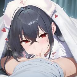 1girl ai_assisted ai_generated azur_lane beautiful_girl big_ass big_breasts curvy female garter_belt garter_straps nurse sexy taihou_(azur_lane) taugust thighhighs