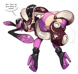 2018 all_fours anal anal_penetration ass ass_juice ass_up beauty_mark black_hair breasts callie_(splatoon) cephalopod choker clothing dialogue dirty_talk ear_piercing english_text eyewear fangs female footwear gloves hair hat heart hi_res high_heels humanoid hypno_shades_(splatoon) inkling legwear looking_back marine midriff mind_control navel nintendo octarian_tattoo octo_callie penetration piercing polyle porn_dialogue precum sex shoes simple_background speech_bubble splatoon squid squid_sisters sunglasses tattoo tech_control tentacle tentacle_hair tentacle_sex text tights tinted_eyewear tongue tongue_out torn_bottomwear torn_clothing video_games visor white_background