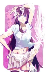 1futa bakemonogatari balls blue_eyes breasts bukkake clothing condom condom_packet_strip cum cum_drip cum_on_clothes cum_on_hair cum_on_skirt cumshot erection erection_under_clothes erection_under_skirt excessive_cum facial futa_only futanari hands-free huge_balls huge_penis intersex monogatari_(series) navel no_panties penis penis_out penis_under_clothes penis_under_skirt purple_hair senjougahara_hitagi skirt skirt_lift small_breasts solo tagme tenting thighhighs veiny_penis