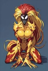 ai_generated marvel marvel_comics mary_jane_watson scream_(spider-man) symbiote will_of_ai