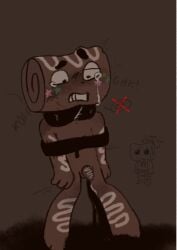 2d 2d_(artwork) 2d_artwork asphyxiation blood cherrybxxb choking cosmo_(dandy's_world) crying dandy's_world lowres restricted roblox scared scared_expression sprout_(dandy's_world) tagme tears tentacle