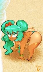 2d alex_callejon ass beach bending_forward bending_over bent_over brazil brazilian brazilian_female brazilian_miku bubble_butt earrings female female_focus female_only hatsune_miku long_hair outdoors outside tagme tan tan_body tan_skin twerking twintails vocaloid wide_hips