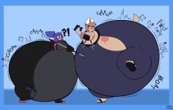 balloonlop big_ass big_breasts breasts bubble_butt female furry huge_ass inflation monobutt thick_thighs wide_hips