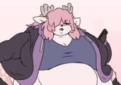 azalea_(mexifurfoof) bbw big_breasts breasts cleavage female furry huge_breasts mexifurfoof overweight tagme thick_thighs weight_gain wide_hips