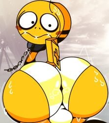 1boy 2d 2d_(artwork) ass ass_focus ass_sweat balls big_ass big_ass_(male) big_butt bitch_boy bottom_heavy bottom_heavy_femboy femboy guilty_gear humanoid hyper_ass key large_ass male male_only paracelsus shorts small_clothes spacebotbutt3k steam steamy_ass tall vapor