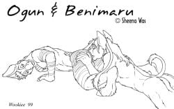 1999 anal anthro anthro_only biped duo equid equine gay hooves looking_back lying male male/male mammal monochrome nipples nude nude_male on_front oral raised_tail rear_view rimming rimming_male sex stripes tail wooky zebra