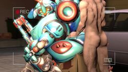 3d animated artificial_vagina dynastinae_orisa female human human_on_robot large_ass living_machine loop male meatroza omnic orisa overwatch penetration penis robot sound source_filmmaker tagme technophilia video