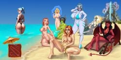 auroth_the_winter_wyvern crystal_maiden dota_2 lina luna_(dota) pugna queen_of_pain succubus valora_the_dawnbreaker windranger