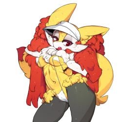 braixen furry pokemon pokemon_(species) pokemon_xy sling_bikini slugbox tagme