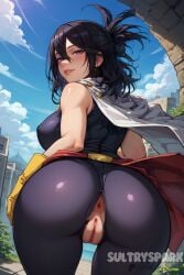 1girls ai_generated anus artist_name ass ass_focus asshole behind big_breasts big_chest black_hair boku_no_hero_academia breasts butt_focus character chest daytime female from_back from_behind futarush genitals large_breasts large_chest looking_at_viewer looking_back looking_back_at_viewer medium_breasts medium_chest my_hero_academia nana_shimura normal_chest outdoors patreon patreon_username ponytail purple_eyes pussy shimura_nana sky sultryspark thick thick_ass thick_hips thick_thighs vagina video_game video_games