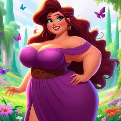 ai_generated bbw dall-e3 disney disney_princess hercules_(disney) huge_ass huge_breasts huge_thighs megara wide_hips