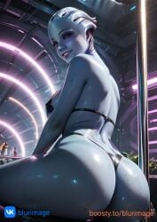 ai_generated alien_girl ass ass_focus breasts breasts liara_t'soni mass_effect mass_effect_2 mass_effect_3 naked_female young younger_female