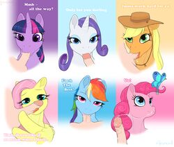 1boy 2018 6girls applejack_(mlp) arareroll arthropod blue_eyes butterfly dialogue earth_pony english_text equine eyeshadow fellatio fellatio_from_feral female feral fluttershy_(mlp) freckles friendship_is_magic furry green_eyes hair hat hi_res horn horse human human_on_feral human_penetrating insects interspecies looking_at_viewer makeup male male_human/female_feral male_on_feral male_pov mammal mane_six_(mlp) multicolored_hair my_little_pony oral pegasus penis pink_hair pinkie_pie_(mlp) pony pov purple_eyes rainbow_dash_(mlp) rainbow_hair rarity_(mlp) sex straight text tongue tongue_out twilight_sparkle_(mlp) unicorn watermark wet wings zoophilia