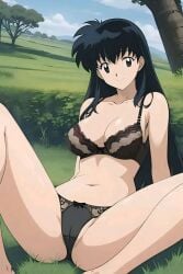 1girl 1girls ai_generated artist_request background big_ass big_breasts big_butt black_bra black_eyes black_eyes_female black_hair black_hair_female black_panties bra cute_face cute_girl fat_breasts fat_pussy female female_only forest forest_background girl_only inuyasha kagome_higurashi large_breasts leg_up legs legs_open lingerie long_hair long_hair_female looking_at_viewer only_female only_girl open_legs panties pussy_visible_through_panties remastered seduction seductive seductive_body seductive_eyes seductive_female seductive_look seductive_pose seductive_smile semi_nude smile. smile_at_viewer solo solo_female solo_focus teen_girl teenage_girl thick_legs thick_thighs thighs tree trees upscaled young young_female young_girl young_woman