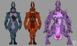 3boys alt alternate_version_available five_nights_at_freddy's fnaf_novels ggez2341 jack-o'-bonnie male_only nightmare_bonnie nightmare_bonnie_(fnaf) twisted_bonnie