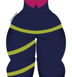 big_ass big_butt brawl_stars lily_(brawl_stars) themoonbear_artist themoonnsfw_artist tight_clothes tight_clothing