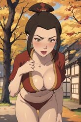 1girls ai_generated avatar_legends avatar_the_last_airbender azula crown_braid female fire_nation princess yellow_eyes