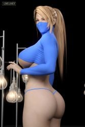 3d ass athletic athletic_female big_breasts blonde_hair breasts bubble_butt busty crop_top dead_or_alive female female_focus female_only fit fit_female g-string hourglass_figure large_breasts long_hair loveluv69 makeup metroid pinup pinup_pose ponytail samus_aran sarah_bryant sega sideboob skimpy skimpy_clothes tagme thong turtleneck turtleneck_sweater underwear virtua_fighter wide_hips