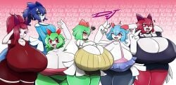 breasts curvaceous curvy djthepokemen enormous_breasts fan_character gigantic_breasts huge_ass huge_breasts huge_thighs kirlia large_ass pokemon pokemon_(species) shiny_pokemon short_hair shortstack sweater