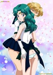 2girls ass ass_visible_under_skirt background bishoujo_senshi_sailor_moon blonde_hair blonde_hair_female blue_skirt blush blushing_female closed_eyes clothing couple couple_love couple_sex eyes_open female_only female_pervert girl_only giving_in_to_pleasure green_hair green_hair_female green_skirt haruka_tenou horny horny_female lesbian_couple lesbian_sex long_hair long_hair_female looking_ass looking_back looking_back_at_self lust magical_girl magical_girl_outfit medium_ass medium_butt michiru_kaiou naughty naughty_face only_female only_girl open_eyes open_mouth palcomix panties panties_around_legs panties_removed pervert_female petals pleasure pleasure_face pleasured_face pleasured_female removing_panties sailor_neptune sailor_uranus short_hair short_hair_female skirt skirt_up teeth wavy_hair white_panties yellow_hair yellow_hair_female yuri yurihaven.com