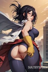 1female 1females 1girls 1woman ai_generated anus artist_name ass ass_focus asshole behind big_breasts big_chest black_hair boku_no_hero_academia booty breasts butt_focus character chest daytime female from_back from_behind futarush genitals large_breasts large_chest looking_at_viewer looking_back looking_back_at_viewer medium_breasts medium_chest my_hero_academia nana_shimura normal_boobs normal_breasts normal_chest outdoors patreon patreon_username ponytail purple_eyes pussy shimura_nana sky sultryspark thick thick_ass thick_hips thick_thighs vagina video_game video_games