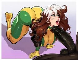 1girls 2024 ahe_gao ahegao ahegao_face ai_generated anna_marie black_cock black_penis bodysuit breasts brown_hair brunette_hair clothed clothed_female clothing cuckold curvaceous dark-skinned_male dark_penis dark_skin dat_ass female gambit gloves green_clothing green_eyes green_headband headband hourglass_figure imminent_oral interracial jacket light-skinned_female light_skin lips marvel marvel_comics mutant_(marvel) red_lips rogue_(x-men) roguesupremacy southern southern_belle superhero superheroine tagme tight_clothes tight_clothing tight_fit two_tone_hair white_hair white_skin white_streak white_woman x-men yellow_clothing