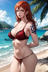 ai_generated big_breasts female female_only large_breasts nami nami_(one_piece) nerdworld97 one one_piece waifu