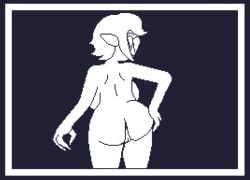1girls 2d anus aplovestudio aplovestudio_(artist) ass back_view breasts game_cg looking_at_viewer looking_back mitruvian_van_(18+_edition) monster_girl pixel_art pov pussy sharp_teeth showing_off showing_off_ass solo solo_female tagme teasing teasing_viewer vagina