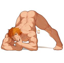 1boy abs alphacheddar ass ass_up back_muscles bara biceps big_ass big_butt big_chest big_pecs bryce_callahan butt butt_up chest chunky_thighs flirting flirting_look flirting_with_viewer huge_chest huge_pecs huge_thighs jock_studio male male_only muscles muscular nude pecs shiny_ass shiny_butt solo teasing teasing_viewer teasing_with_butt thick_thighs thighs thighs_bigger_than_head wrestler wrestling