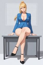 samus aran from metroid by frosting.ai