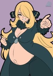 cynthia (pokemon) from game freak by arrowdark