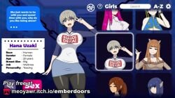 1boy 1boy1girl 1girls 2d 2d_animation anal anal_sex animated anus ass big_ass big_breasts big_nipples bra breasts color colored ember_doors female meoyawr missionary missionary_position moan moaning nipples panties panties_aside penetration penis pink_nipples shirt shirt_lift shoes sound sound_effects stockings tagme thick_thighs thighs uzaki-chan_wa_asobitai! uzaki_hana vagina vaginal_penetration video video_games