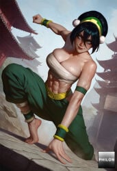 toph bei fong from avatar the last airbender by philon