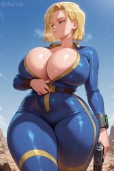 1girls ai_generated android android_18 ass ass_bigger_than_head big_ass big_breasts big_thighs blonde_female blonde_hair breasts breasts_bigger_than_head bubble_butt bust busty chest chorizai curvaceous curvy curvy_figure cyborg cyborg_girl digital_media_(artwork) dragon_ball dragon_ball_super dragon_ball_z dumptruck_ass dumptruck_butt enormous_ass enormous_breasts enormous_thighs fat_ass female gigantic_ass gigantic_breasts gigantic_thighs ginormous_ass ginormous_breasts ginormous_thighs gynoid hips hourglass_figure huge_ass huge_breasts huge_thighs humanoid humongous_ass humongous_breasts humongous_thighs hyper_ass hyper_breasts hyper_thighs large_ass large_breasts large_thighs lazuli_(dragon_ball) legs massive_ass massive_breasts massive_thighs mature mature_female round_ass shounen_jump slim_waist thick thick_hips thick_legs thick_thighs thighs thighs_bigger_than_head venus_body voluptuous waist wide_ass wide_hips wide_thighs crossover fallout vault_suit bethesda_softworks