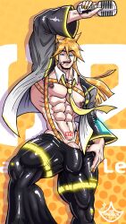 abs ass back_muscles bara biceps big_ass big_butt big_chest big_cock big_dick big_pecs big_penis buff bulge bulge_down_leg bulge_through_clothing bulge_under_clothes bulky butt chunky_thighs gay hard_cock hard_dick hard_penis huge_chest huge_cock huge_dick huge_pecs huge_penis huge_thighs kagamine_len mr._paragon muscles muscular pecs sexy sexy_body sexy_pose shiny_asschest shiny_butt thick_thighs thighs thighs_bigger_than_head tight_clothes tight_clothing turned_on undressing undressing_self vocaloid yaoi