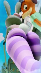 2026 3d_(artwork) 3d_animation 9:16 animated anthro ass big_butt biped bottomwear butt_focus butt_jiggle canid canine clothed clothed_anthro clothed_female clothing detailed_background digital_media_(artwork) disney duo ear_accessory european_rabbit female female_anthro fox hakya11_(modeler) hi_res jiggling jojomingles judy_hopps lagomorph leporid looking_at_butt low-angle_view male male_anthro mammal nick_wilde orange_body oryctolagus outside pants pattern_bottomwear pattern_clothing pattern_pants purple_clothing rabbit red_fox scut_tail short_playtime short_tail sound sound_warning striped_bottomwear striped_clothing striped_pants stripes stroller tagme tail tight_bottomwear tight_clothing tight_pants true_fox video walking worm's-eye_view zootopia