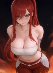 erza scarlet from fairy tail by penguih