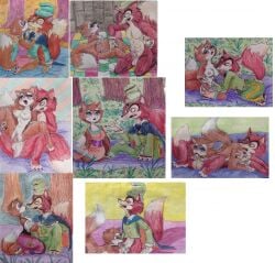 2016 69_position abs anthro anthro_on_anthro anthro_penetrated anthro_penetrating anthro_penetrating_anthro areola balls blue_eyes blush bottomwear breasts brown_body brown_fur brown_tail canid canine chair_position clothed clothed_anthro clothed_female clothed_male clothing colored_pencil_(artwork) countershading cunnilingus dipstick_tail dress duo erection eyelashes eyeshadow fellatio female female_anthro female_penetrated fox from_behind_position fur genitals gloves graphite_(artwork) grass green_bottomwear green_clothing green_hat green_headwear green_pants green_topwear handwear hat headgear headwear hi_res honest_john kissing licking lipstick looking_pleasured makeup male male/female male_anthro male_penetrating male_penetrating_female mammal markings multiple_images nature_background nipple_fetish nipple_lick nipple_play nipples nude nude_anthro nude_female nude_male oral outside pants penetration penile penile_penetration penis_in_vagina pink_areola pink_clothing pink_dress pinocchio plant puku83 purple_eyeshadow red_body red_fox red_fur red_lipstick red_tail roxanne_(puku83) sex sitting tail tail_markings tongue topwear traditional_media_(artwork) tree true_fox vaginal vaginal_penetration white_body white_clothing white_countershading white_gloves white_handwear white_tail_tip