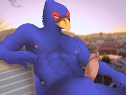 anthro avian bird building canine falco_lombardi fox fox_mccloud licking macro male male_only mammal nintendo oral penis penis_lick sex sitting star_fox tan_(artist) tongue tongue_out video_games