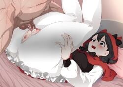 red riding mina from nyanko daisensou by aocooler