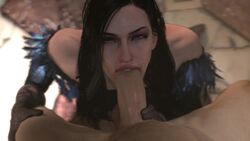 3d animated cd_projekt_red erection fellatio female looking_at_viewer male no_sound oral penis pov spoks straight teeth_showing the_witcher_(series) the_witcher_3:_wild_hunt video yennefer