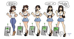 asian breast_expansion breasts female large_breasts sequence transformation