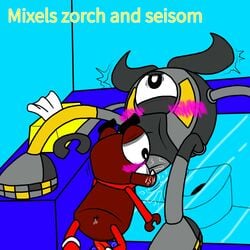 blowjob gay mixels seismo_(mixels) zorch_(mixels)