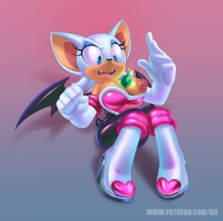 1girls 2d anthro areolae bat big_breasts big_nipples boots breast_outside clothing dark_nipples erect_nipples fangs female female_only gloves lying mobian mobian_(species) mobian_bat nipple_slip rouge_the_bat sega sif_(artist) skin_tight solo sonic_(series) sonic_adventure_2 sonic_the_hedgehog_(series) tan