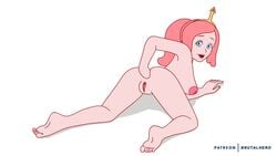 adventure_time anal anal_fisting anal_penetration animated bouncing_breasts breasts brutalhero feet female fisting flash masturbation mp4 no_sound nude pink_hair presenting_hindquarters princess_bubblegum pussy self_fisting tagme video