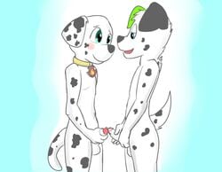 101_dalmatians balls canine cub disney frottage furry gay lucky_(101_dalmatians) male male_only mammal marshall_(paw_patrol) paw_patrol penis sex stoopideer yaoi